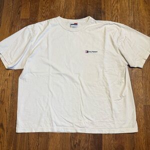 Tommy Hilfiger Off-White Chest Logo Short Sleeve Tee